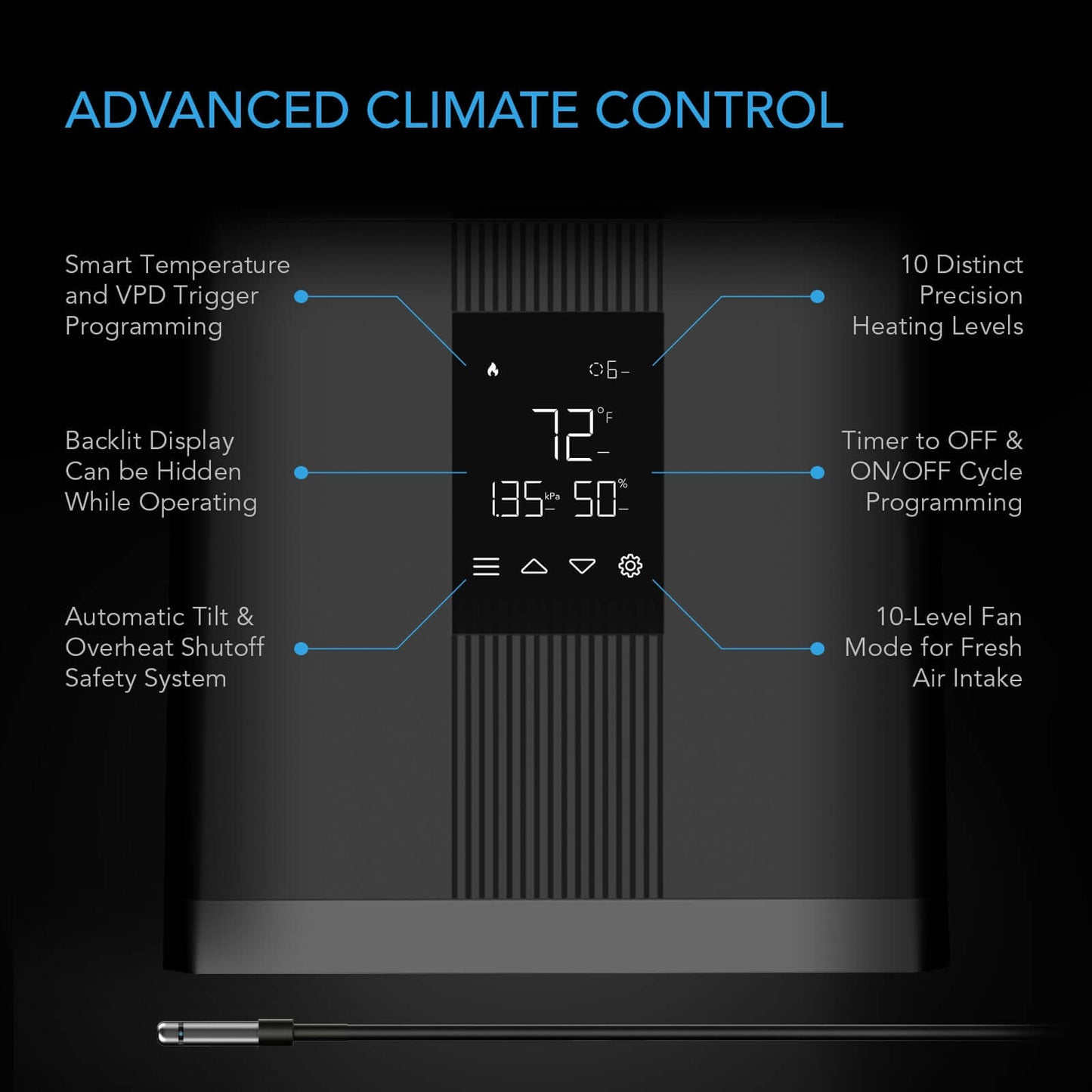 AC Infinity THERMOFORGE T3 Environmental Plant Heater Smart VPD product image 4