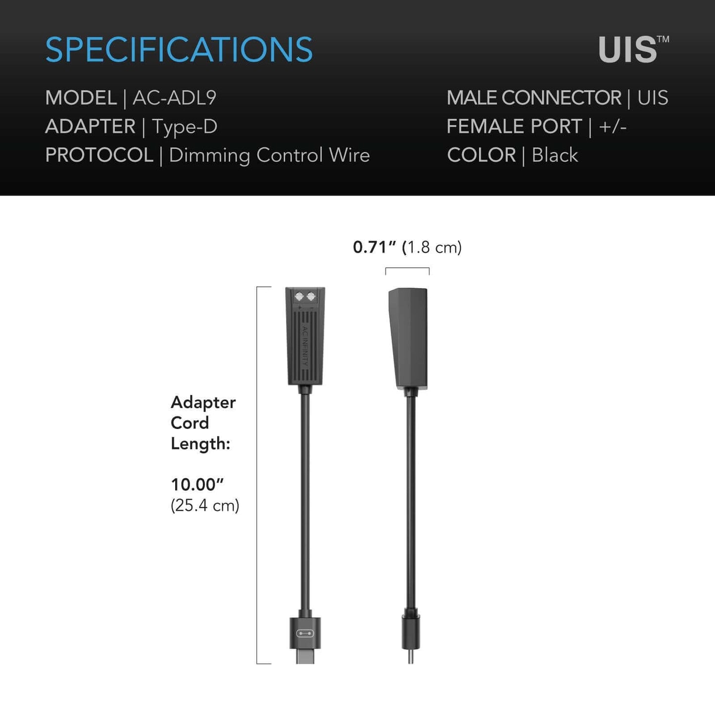 AC Infinity UIS Lighting Adapter Type-D for LED Grow Lights w/ Dimmer product image 6