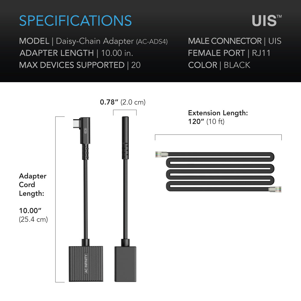 AC Infinity UIS Lighting Daisy-Chain Adapter Dongle product image 5