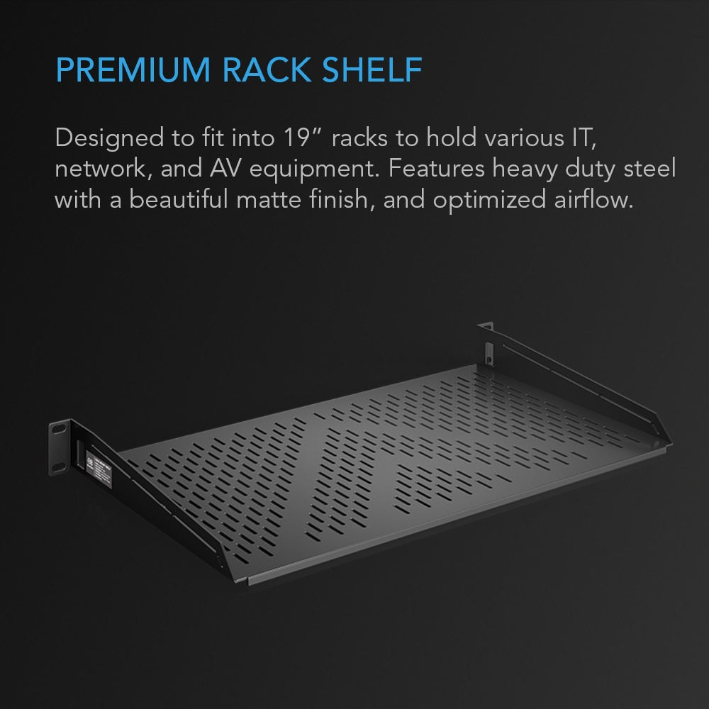 AC Infinity Vented Cantilever 1U Rack Shelf 10" product image 2