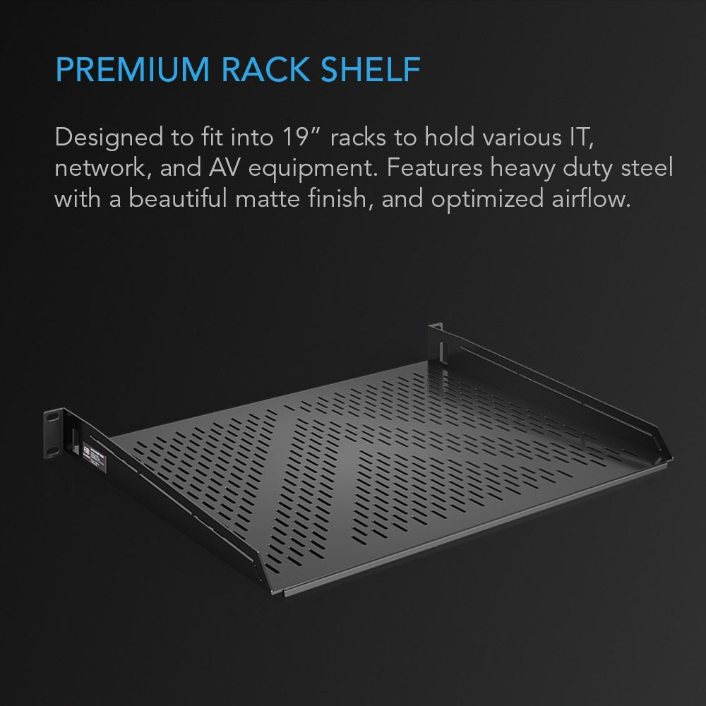 AC Infinity Vented Cantilever 1U Rack Shelf 14" product image 2