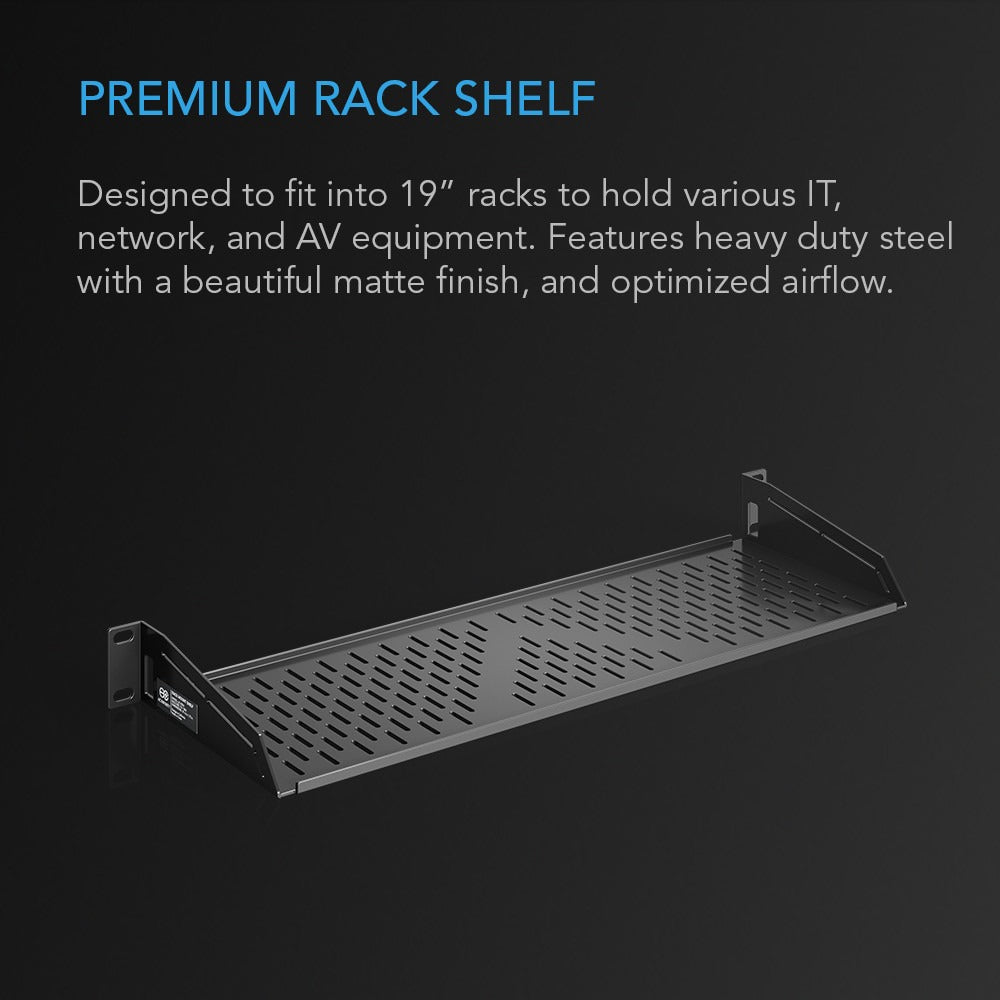 AC Infinity Vented Cantilever 1U Rack Shelf 6" product image 2