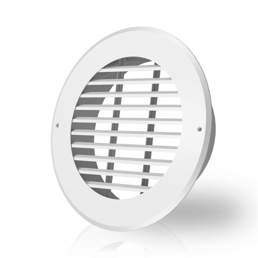 AC Infinity Wall Mount Duct Grille Vent, White Steel, 8-Inch AC-DGM8-W Climate Control 819137020719