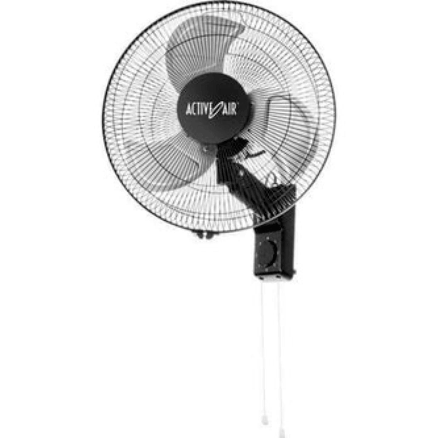 Active Air 16" heavy duty metal wall fan with industrial-strength design and whisper quiet operation.