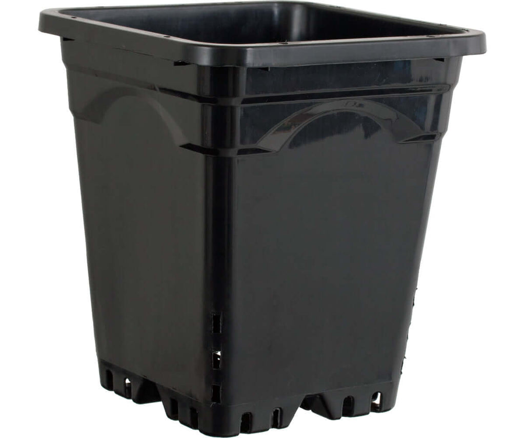 Active Aqua 12" x 12" Square Black Pot 12" Tall case of 24 product image 1