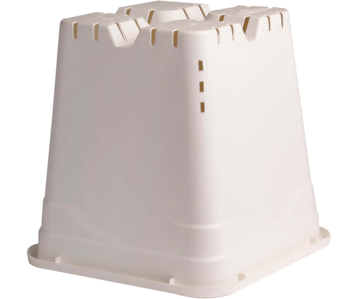Active Aqua 12" x 12" Square White Pot 12" Tall case of 24 product image 2