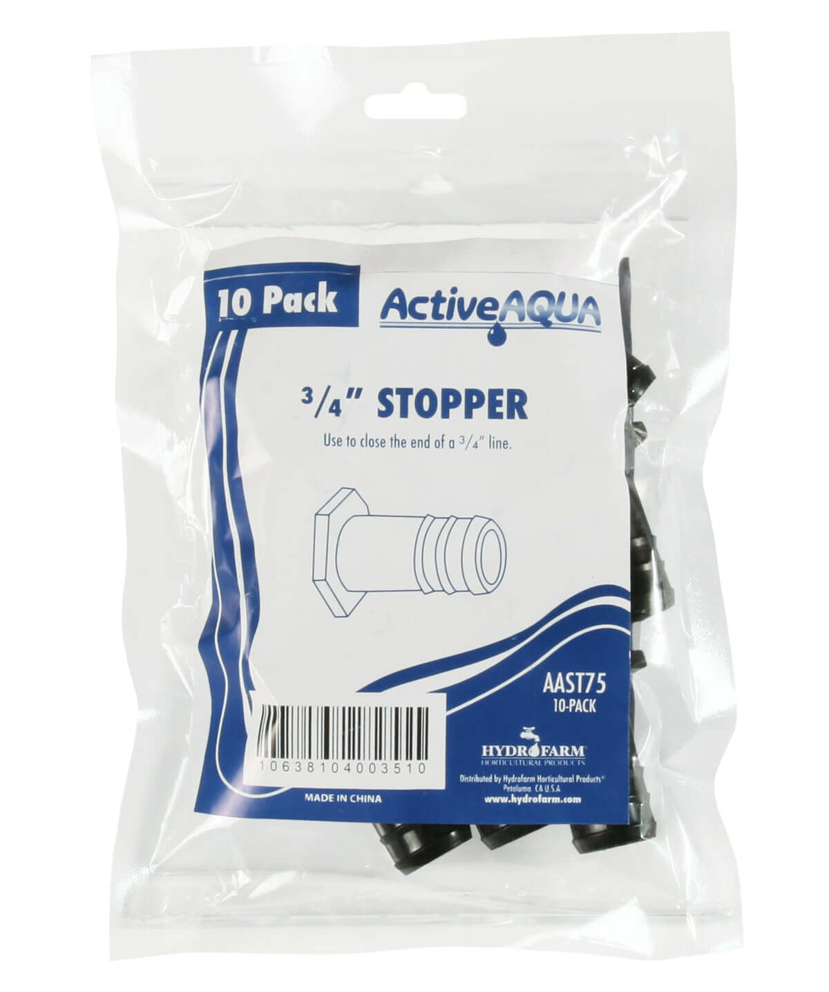 Active Aqua 3/4" Stopper pack of 10 product image 2