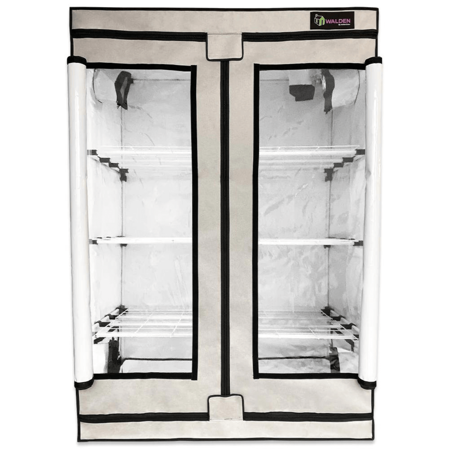 Active Grow Flowers & Fruits High Intensity 2' x 4' 3-Tier LED Walden White Grow Tent Kit | AG/24TENT/W/3S/FK | Grow Tents Depot | Grow Tent Kits | 769947348193