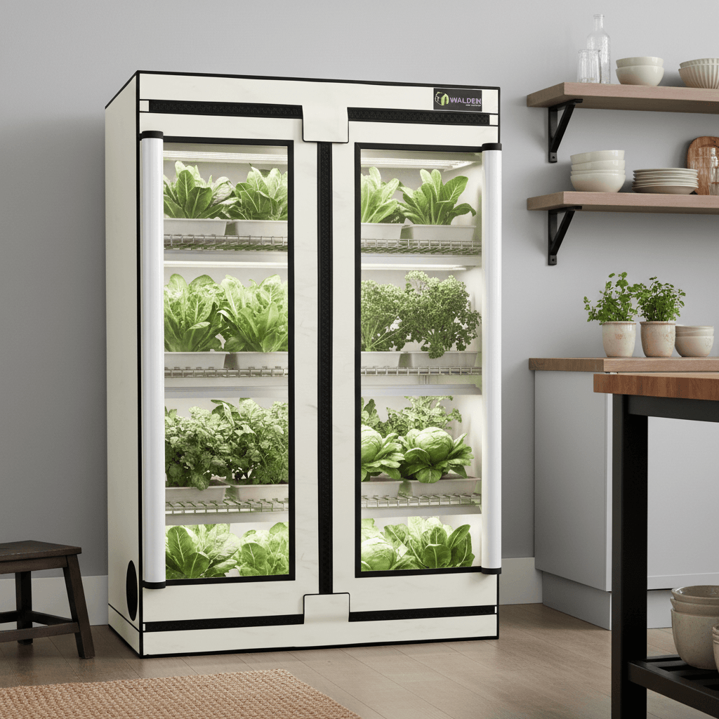 Active Grow Greens & Veggies 3-Tier Walden White LED Grow Tent Kit product image 12