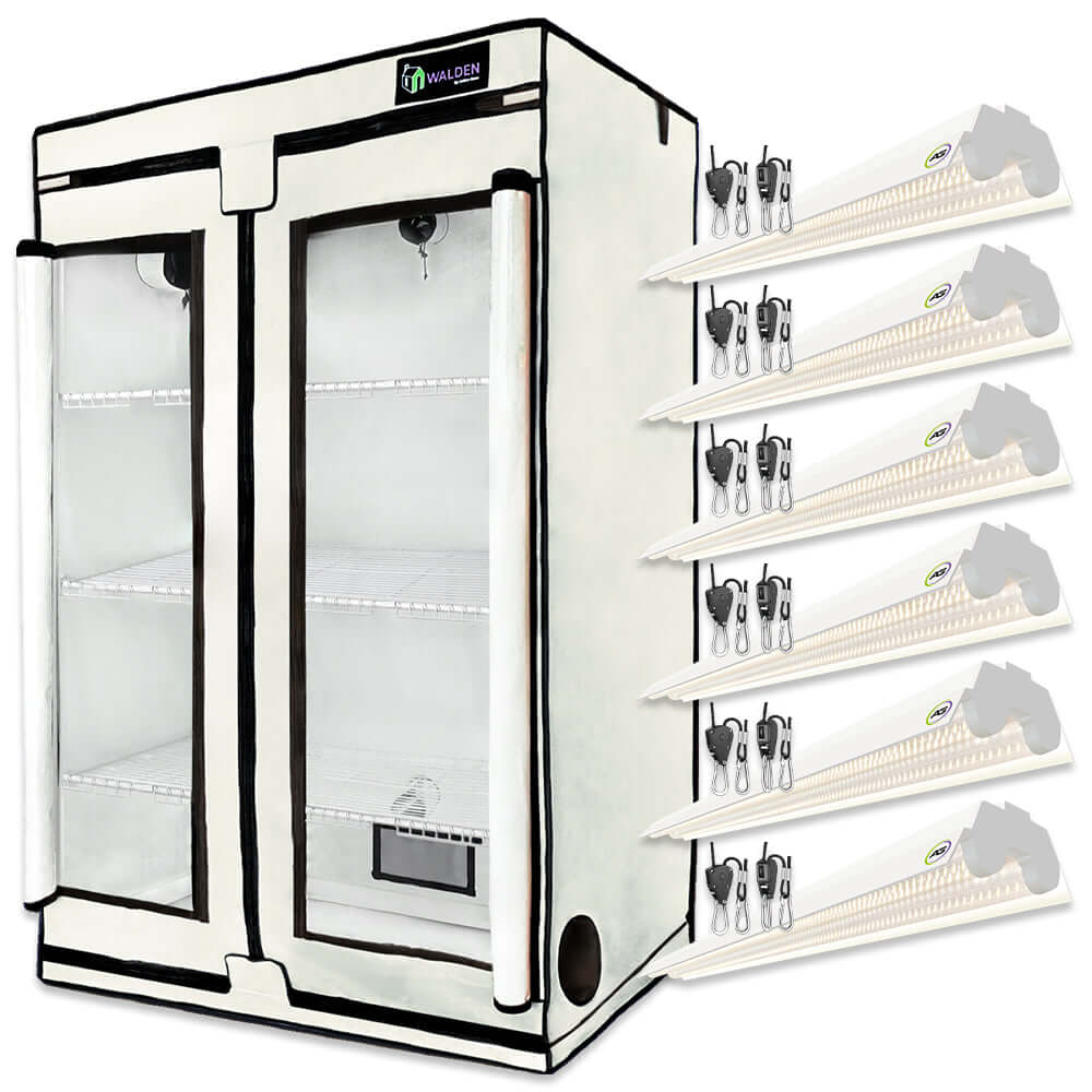 Active Grow Microgreens & Herbs 3-Tier Walden White LED Grow Tent Kit product image 2
