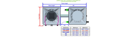 ALIEN Hydroponics AERO 1 Pot 15L Compact Header Kit product image 1