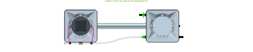 ALIEN Hydroponics AERO 1 Pot 15L Remote Header Kit product image 2