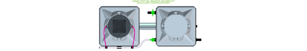 ALIEN Hydroponics AERO 1 Pot 15L Remote Header Kit product image 3