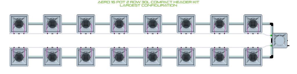 ALIEN Hydroponics AERO 16 Pot 2 Row 30L Compact Header Kit product image 4