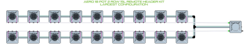 ALIEN Hydroponics AERO 18 Pot 2 Row 15L Remote Header Kit product image 4