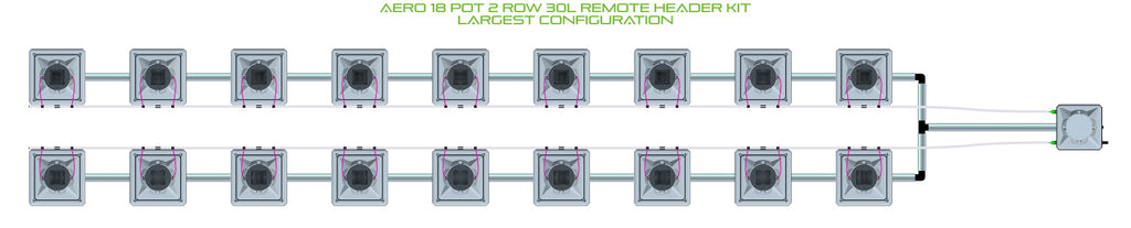 ALIEN Hydroponics AERO 18 Pot 2 Row 30L Remote Header Kit product image 4