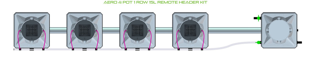 ALIEN Hydroponics AERO 4 Pot 1 Row 15L Remote Header Kit product image 2