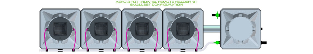 ALIEN Hydroponics AERO 4 Pot 1 Row 15L Remote Header Kit product image 3
