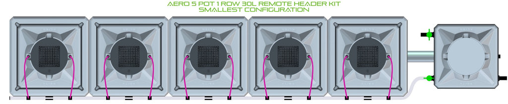 ALIEN Hydroponics AERO 5 Pot 1 Row 30L Remote Header Kit product image 3