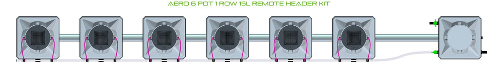 ALIEN Hydroponics AERO 6 Pot 1 Row 15L Remote Header Kit product image 2