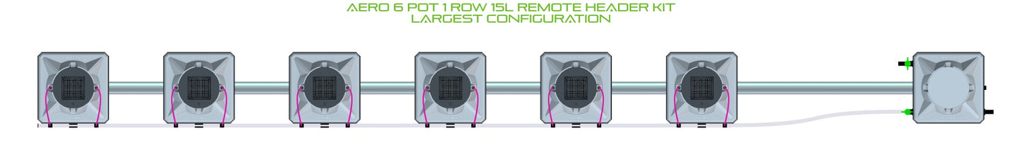 ALIEN Hydroponics AERO 6 Pot 1 Row 15L Remote Header Kit product image 4