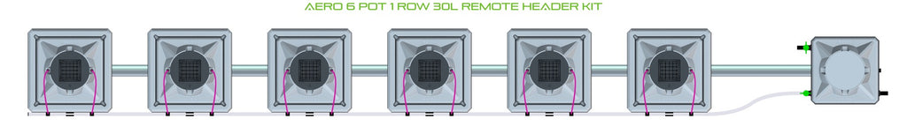 ALIEN Hydroponics AERO 6 Pot 1 Row 30L Remote Header Kit product image 2