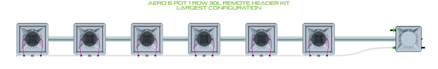 ALIEN Hydroponics AERO 6 Pot 1 Row 30L Remote Header Kit product image 4