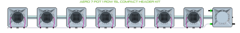 ALIEN Hydroponics AERO 7 Pot 1 Row 15L Compact Header Kit product image 2