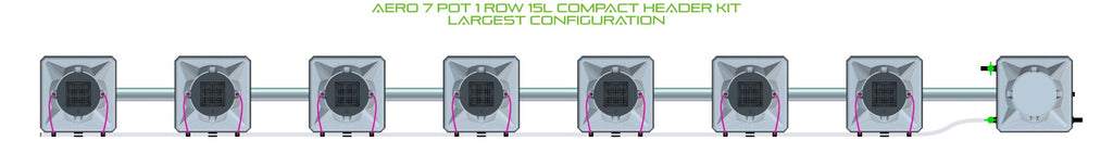 ALIEN Hydroponics AERO 7 Pot 1 Row 15L Compact Header Kit product image 4