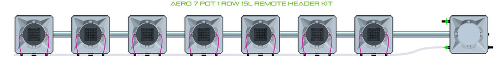 ALIEN Hydroponics AERO 7 Pot 1 Row 15L Remote Header Kit product image 2