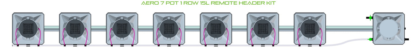 ALIEN Hydroponics AERO 7 Pot 1 Row 15L Remote Header Kit product image 2