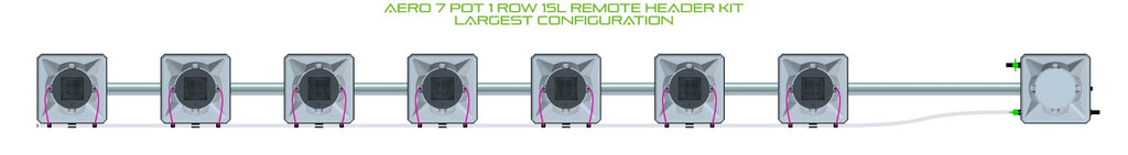 ALIEN Hydroponics AERO 7 Pot 1 Row 15L Remote Header Kit product image 4