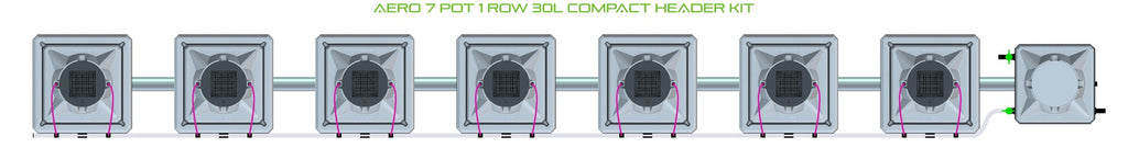 ALIEN Hydroponics AERO 7 Pot 1 Row 30L Compact Header Kit product image 2