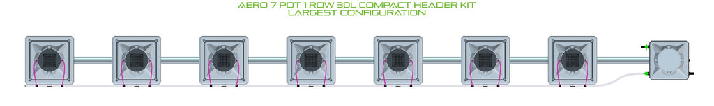 ALIEN Hydroponics AERO 7 Pot 1 Row 30L Compact Header Kit product image 4