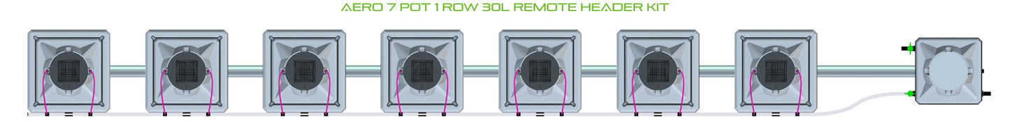 ALIEN Hydroponics AERO 7 Pot 1 Row 30L Remote Header Kit product image 2
