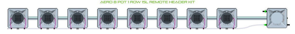 ALIEN Hydroponics AERO 8 Pot 1 Row 15L Remote Header Kit product image 2