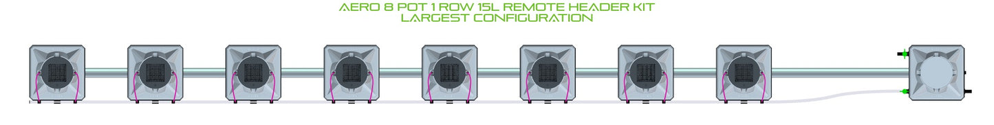 ALIEN Hydroponics AERO 8 Pot 1 Row 15L Remote Header Kit product image 4