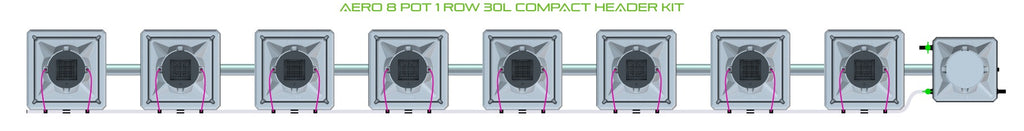ALIEN Hydroponics AERO 8 Pot 1 Row 30L Compact Header Kit product image 2