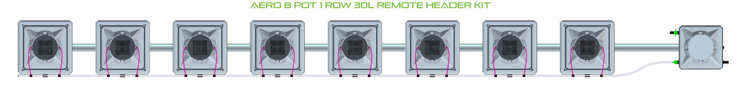 ALIEN Hydroponics AERO 8 Pot 1 Row 30L Remote Header Kit product image 2