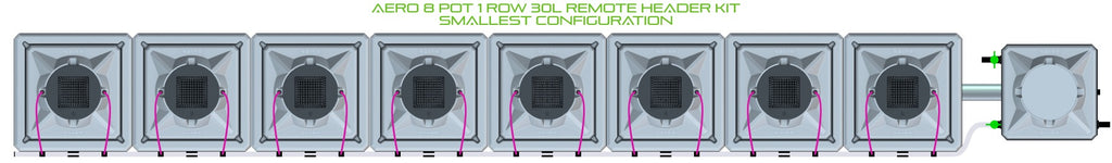 ALIEN Hydroponics AERO 8 Pot 1 Row 30L Remote Header Kit product image 3
