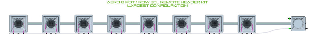 ALIEN Hydroponics AERO 8 Pot 1 Row 30L Remote Header Kit product image 4
