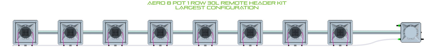 ALIEN Hydroponics AERO 8 Pot 1 Row 30L Remote Header Kit product image 4