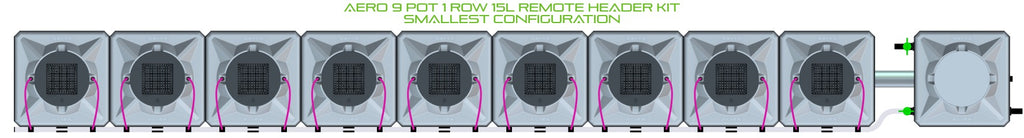 ALIEN Hydroponics AERO 9 Pot 1 Row 15L Remote Header Kit product image 3