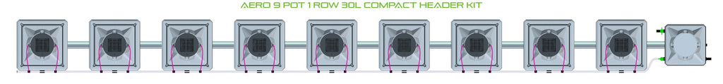 ALIEN Hydroponics AERO 9 Pot 1 Row 30L Compact Header Kit product image 2