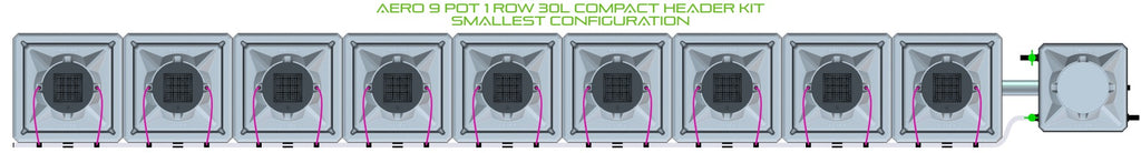 ALIEN Hydroponics AERO 9 Pot 1 Row 30L Compact Header Kit product image 3