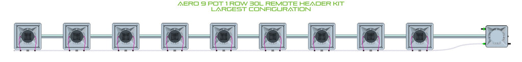 ALIEN Hydroponics AERO 9 Pot 1 Row 30L Remote Header Kit product image 4