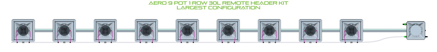 ALIEN Hydroponics AERO 9 Pot 1 Row 30L Remote Header Kit product image 4