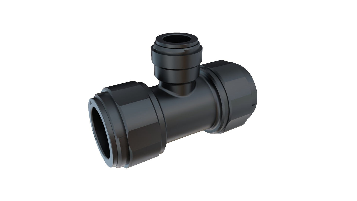 ALIEN Hydroponics DM Push-Fit Tee 28-15mm V-SYSTEM product image 1