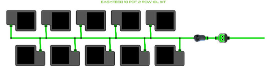 ALIEN Hydroponics EasyFeed 10 Pot 2 Row 10L Kit product image 1