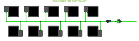 ALIEN Hydroponics EasyFeed 10 Pot 2 Row 22L Kit product image 1